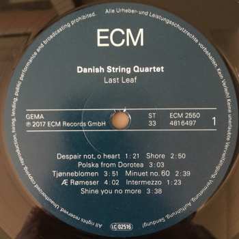 LP The Danish String Quartet: Last Leaf