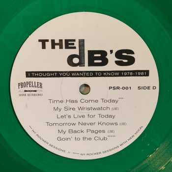 2LP The dB's: I Thought You Wanted To Know 1978-1981 LTD | CLR