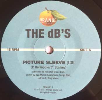 SP The dB's: Picture Sleeve / Write Back PIC