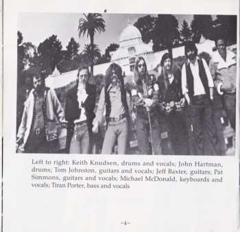 CD The Doobie Brothers: Livin' On The Fault Line