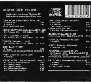 CD Jakob Lindberg: Music From The Time Of Christian IV - Instrumental Ensemble And Lute Music