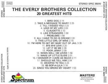 CD Everly Brothers: The Everly Brothers Collection - 20 Greatest Hits