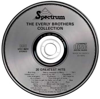 CD Everly Brothers: The Everly Brothers Collection - 20 Greatest Hits