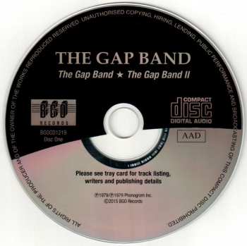 2CD The Gap Band: The Gap Band / The Gap Band II / The Gap Band III