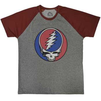 Merch The Grateful Dead: Grateful Dead Unisex Raglan T-shirt: Steal Your Face Classic (medium) M