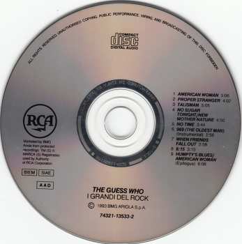 CD The Guess Who: I Grandi Del Rock