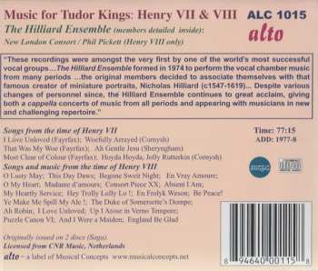 CD The Hilliard Ensemble: Music For Tudor Kings: Henry VII & Henry VIII