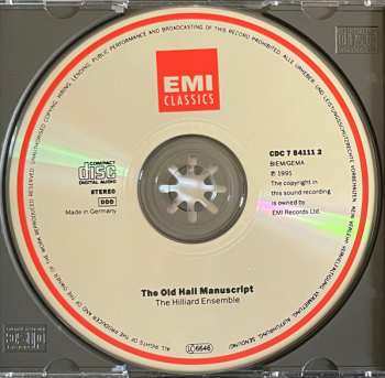 CD The Hilliard Ensemble: The Old Hall Manuscript