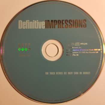 CD The Impressions: Definitive Impressions