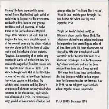 CD The Impressions: Keep On Pushing / People Get Ready