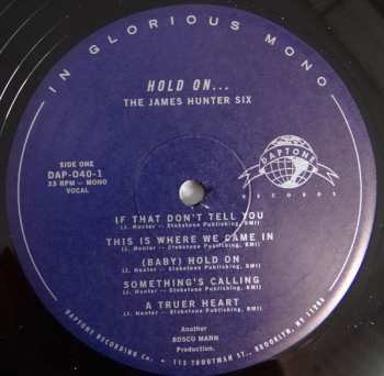 LP The James Hunter Six: Hold On!