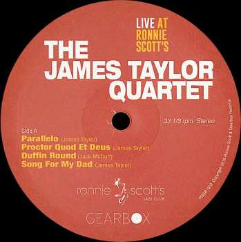LP The James Taylor Quartet: Bumpin' On Frith Street - Live At Ronnie Scott's