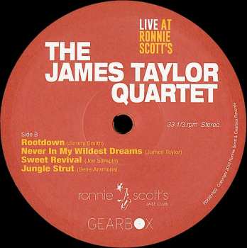 LP The James Taylor Quartet: Bumpin' On Frith Street - Live At Ronnie Scott's