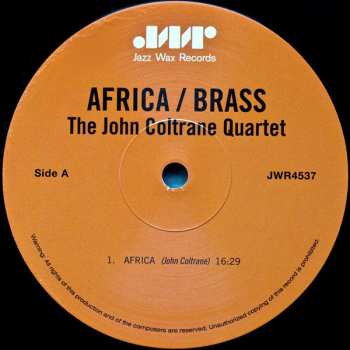 LP The John Coltrane Quartet: Africa / Brass LTD