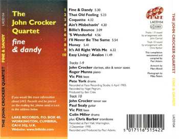 CD The John Crocker Quartet: Fine & Dandy