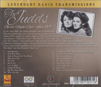 CD The Judds: Girls Night Out - Live '85