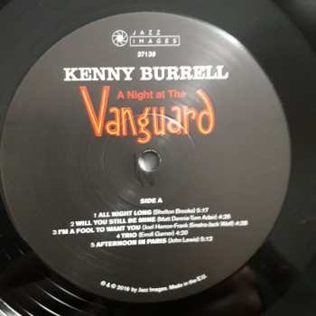 LP The Kenny Burrell Trio: A Night At The Vanguard LTD