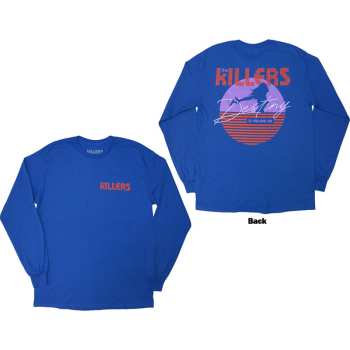 Merch The Killers: The Killers Unisex Long Sleeve T-shirt: Tour '24 Destiny Is Calling Me (blue) (back Print & Ex-tour) (medium) M