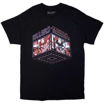 Merch The Killers: The Killers Unisex T-shirt: Tour '24 Rebel Diamonds (black) (back Print & Ex-tour) (medium) M