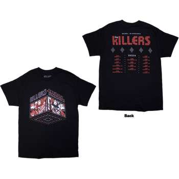 Merch The Killers: The Killers Unisex T-shirt: Tour '24 Rebel Diamonds (black) (back Print & Ex-tour) (medium) M