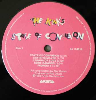 LP The Kinks: State Of Confusion LTD | CLR