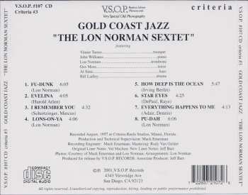 CD The Lon Norman Sextet: Gold Coast Jazz