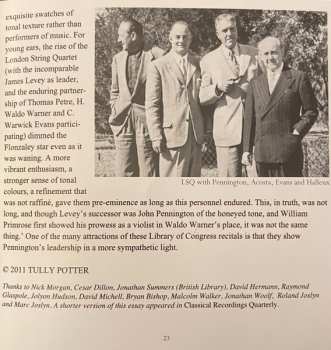 8CD/Box Set London String Quartet: 1917-1951 Recordings