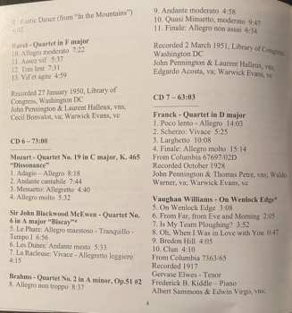 8CD/Box Set London String Quartet: 1917-1951 Recordings