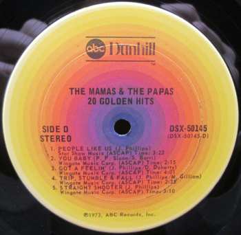 2LP The Mamas & The Papas: 20 Golden Hits
