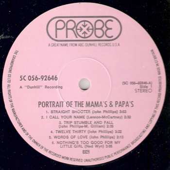 LP The Mamas & The Papas: Portrait Of The Mamas & The Papas