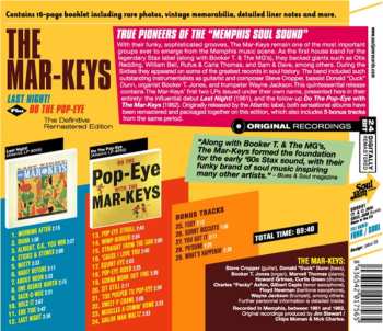 CD The Mar-Keys: Last Night! Plus Do The Pop-Eye