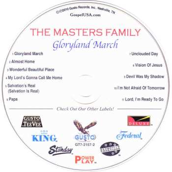 CD The Masters Family: Gloryland March And Other Country Gospel Favorites