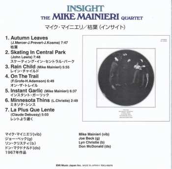 CD The Mike Mainieri Quartet: Insight LTD