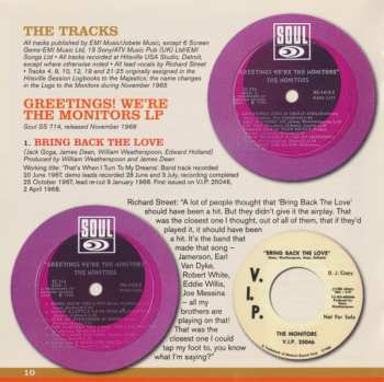CD The Monitors: Say You! The Motown Anthology 1963-1968