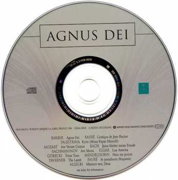 CD The New College Oxford Choir: Agnus Dei (Music Of Inner Harmony)