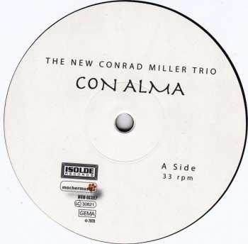 LP The New Conrad Miller Trio: Con Alma