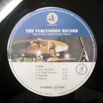 LP The O-Zone Percussion Group: The Percussion Record