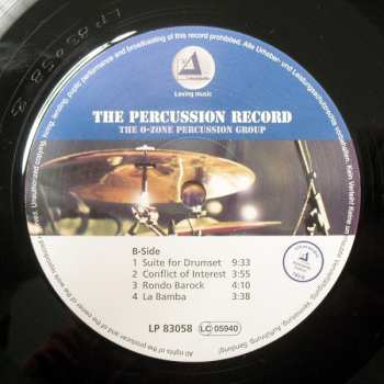 LP The O-Zone Percussion Group: The Percussion Record