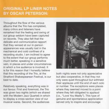 CD The Oscar Peterson Trio: At The Stratford Shakespearean Festival