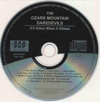 2CD The Ozark Mountain Daredevils: The Ozark Mountain Daredevils / It'll Shine When It Shines