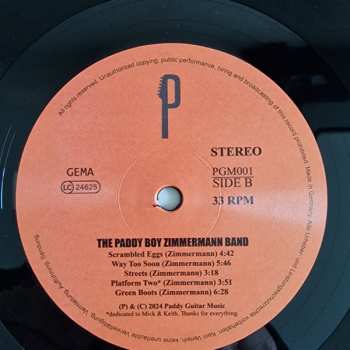 LP The Paddy Boy Zimmermann Band: The Paddy Boy Zimmermann Band