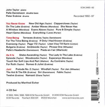 4CD/Box Set The Peter Erskine Trio: As It Was