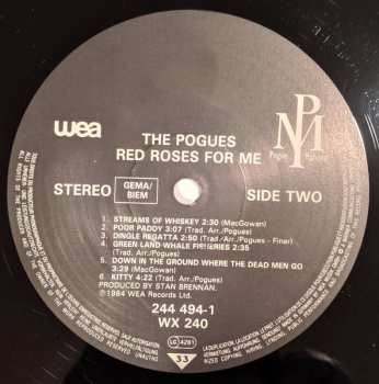 LP The Pogues: Red Roses For Me