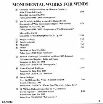 CD U.S. Marine Band: Monumental Works For Winds