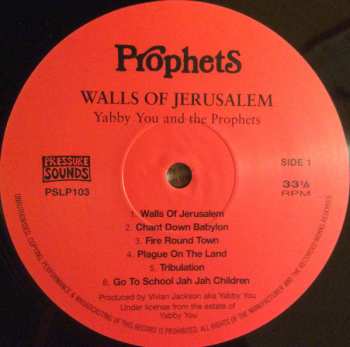 2LP The Prophets: Walls Of Jerusalem