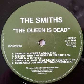 LP The Smiths: The Queen Is Dead