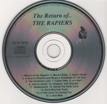CD The Rapiers: The Return Of The Rapiers