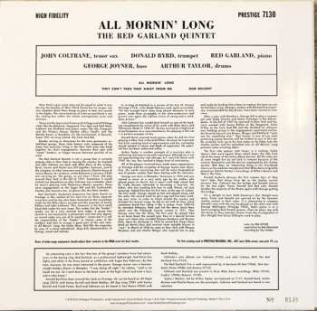 LP The Red Garland Quintet: All Mornin' Long