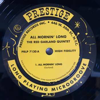 LP The Red Garland Quintet: All Mornin' Long