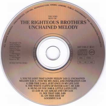 CD The Righteous Brothers: The Very Best Of The Righteous Brothers - Unchained Melody